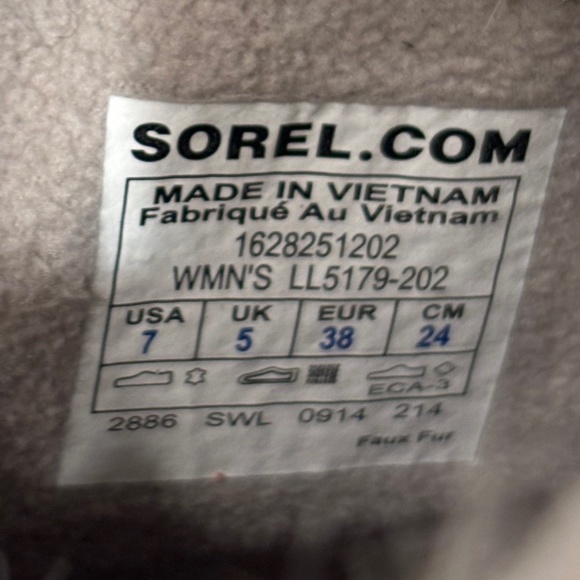 Sorel brown herringbone fur lined Tivoli II low boots size 7 - Picture 4 of 6